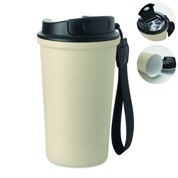 Becher recy. Edelstahl 400ml NAKANO