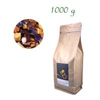 Bulk-Pack Flachbodenbeutel, Kraftpapier, Inhalt 1000 g