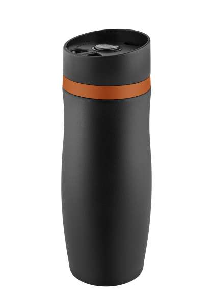 Metmaxx® Thermobecher "CremaExtensaNero" schwarz / Ring schwarz