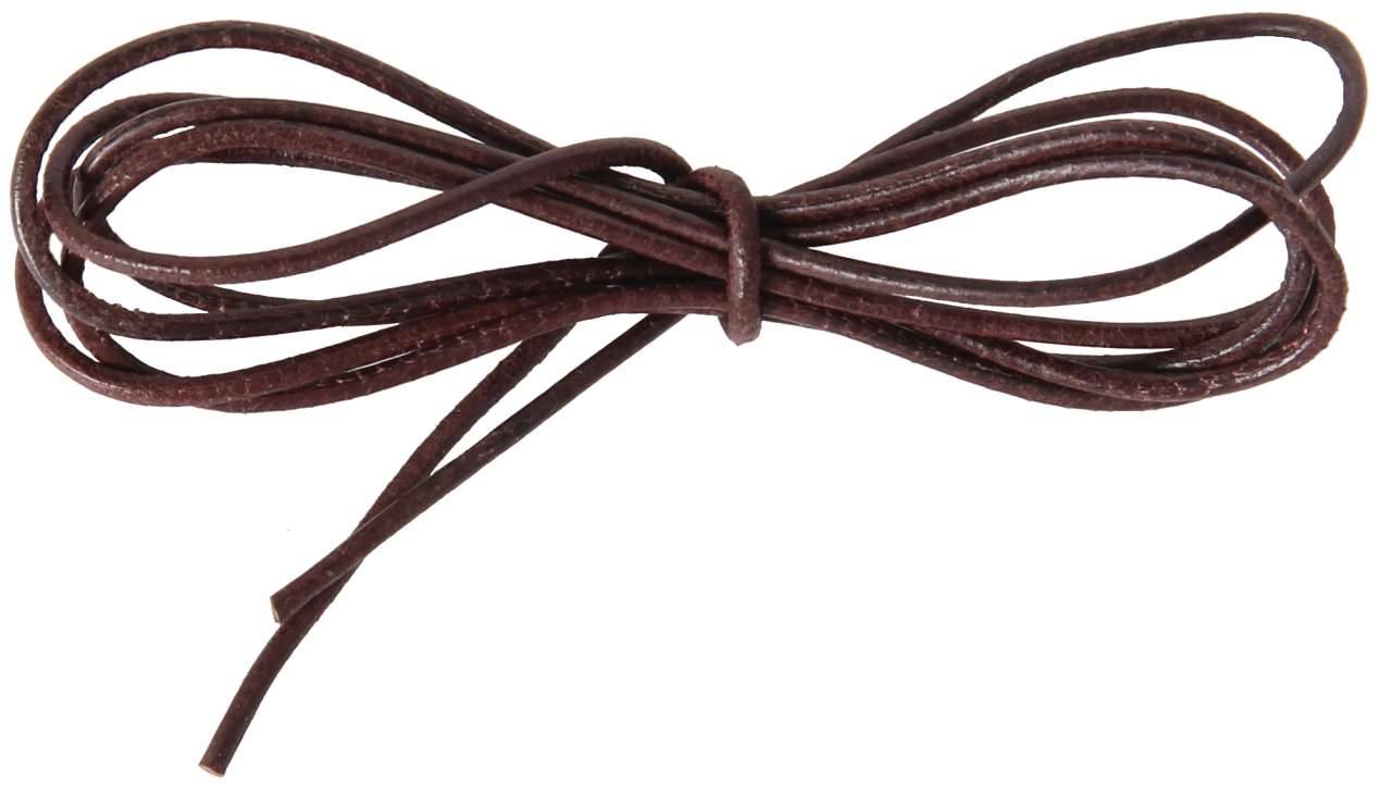 Lederband Ziegenleder, dunkelbraun 100 cm