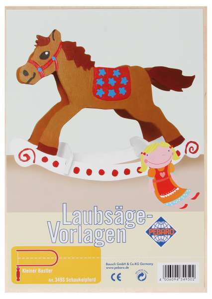 Laubsägevorlage Schaukelpferd