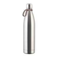 Flasche silber, Ring braun