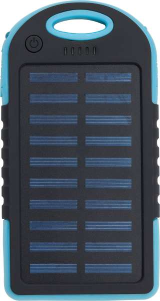 Gummierte ABS Solar-Powerbank Arin