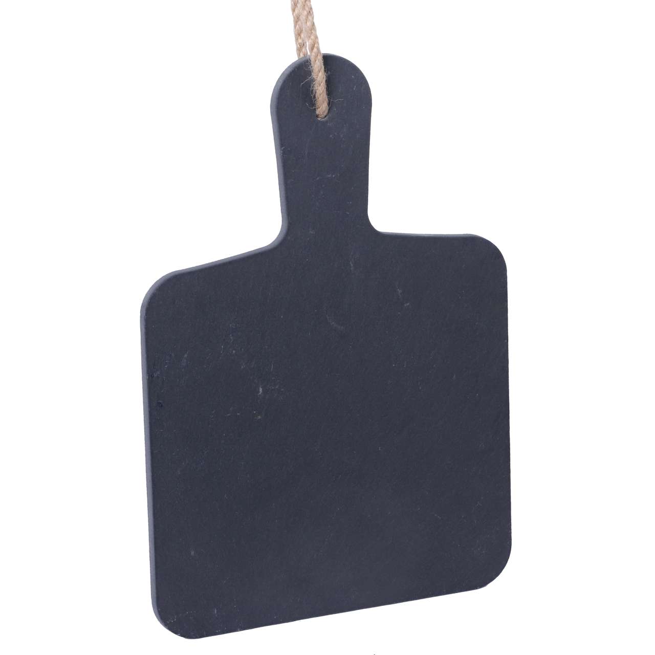 Schieferplatte mit Griff 26 x 18cm und Aufhängeband