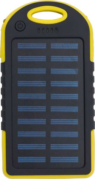 Gummierte ABS Solar-Powerbank Arin