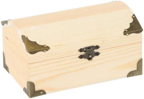 Schatzkiste natur 15 x 9,5 x 8cm