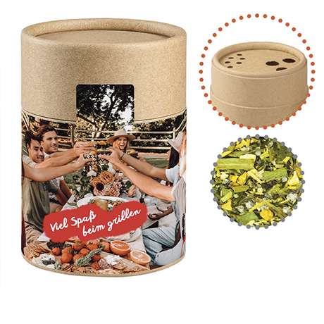 Gewürzmischung BBQ Kräuter Rub, ca. 50g, Kraftpapierstreuer Midi