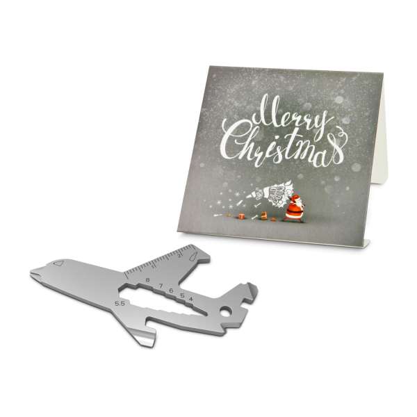 Geschenkartikel: ROMINOX® Key Tool Funktionen) im Motiv-Mäppchen Merry Christmas