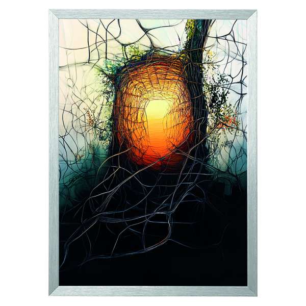 "Pure Mental Energy III" von tokio darcy® - Fine Art Print, A5, Aluminiumrahmen