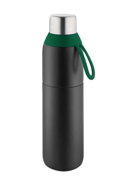 Metmaxx® Thermobecher "CremaExtensaNero" schwarz / Ring schwarz