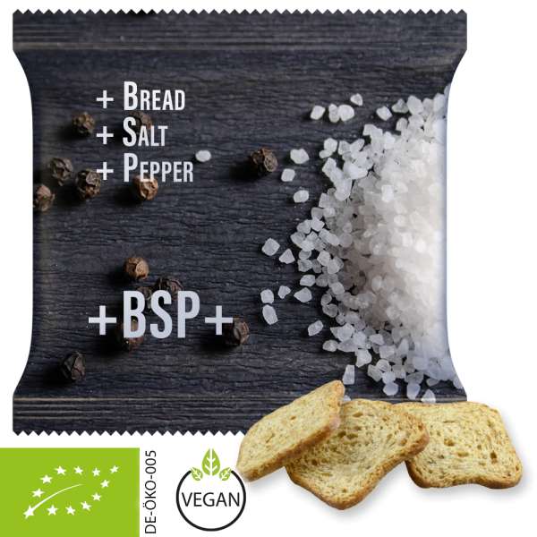 Bio Brot Chips Salz und Pfeffer, ca. 20g, Maxi-XL-Tüte