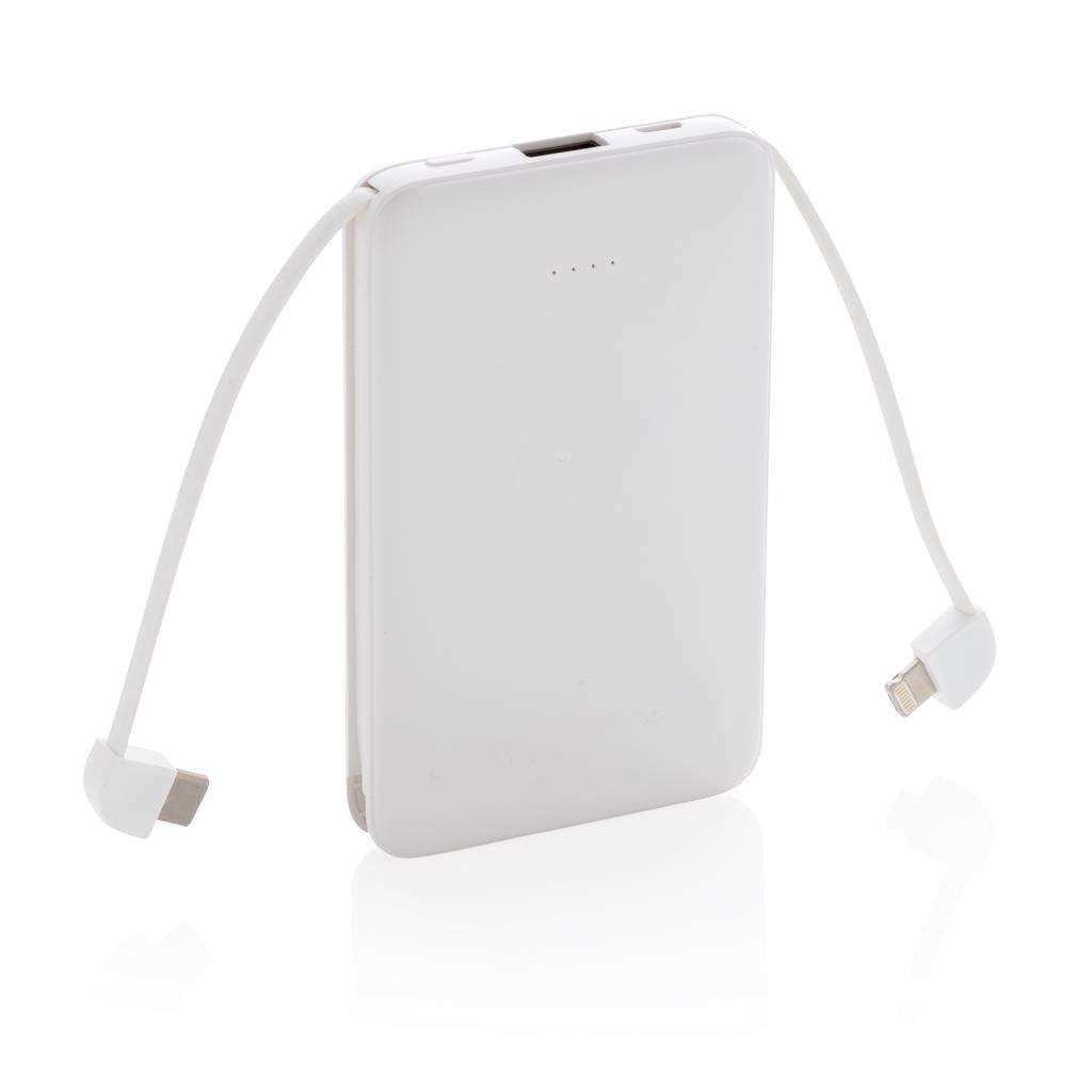 5.000 mAh Powerbank mit integriertem Kabel