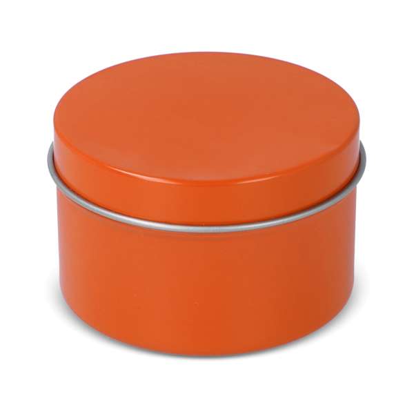 Scented candle recycled tin big
