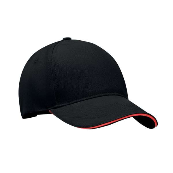 Baseball cap 5 panels 260g/m² LONG BEACH SINGA