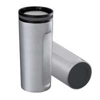 Becher silber, Ring dunkelgrau, Boden dunkelgrau