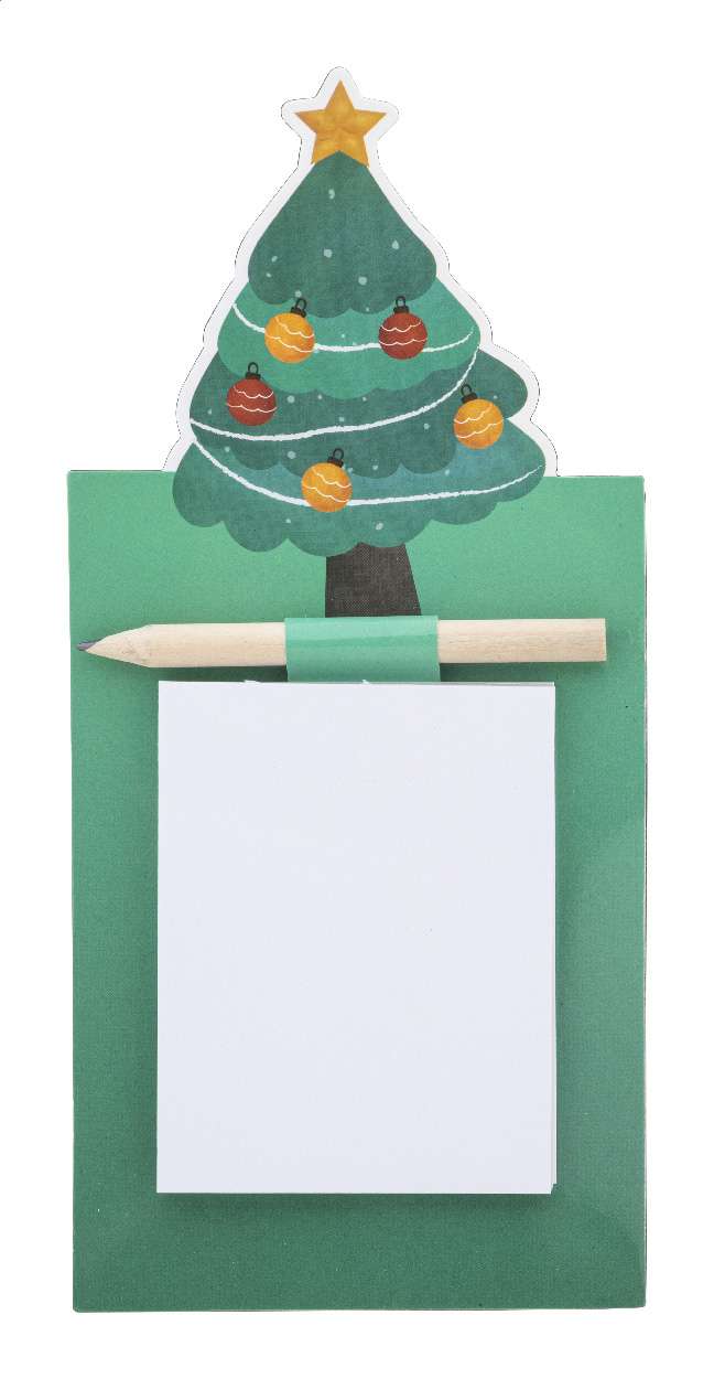 Magnetischer Notizblock Weihnachten, Weihnachtsmann Julliste