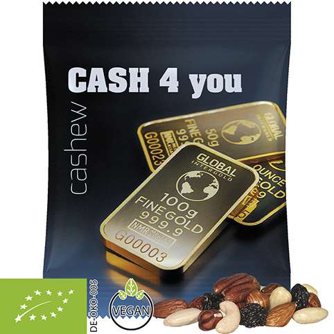 Bio Studentenfutter, ca. 15g, Midi-Tüte