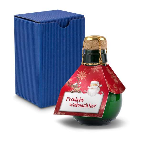 Kleinste Sektflasche der Welt! Fröhliche Weihnachten - Inklusive Geschenkkarton in, 125 ml