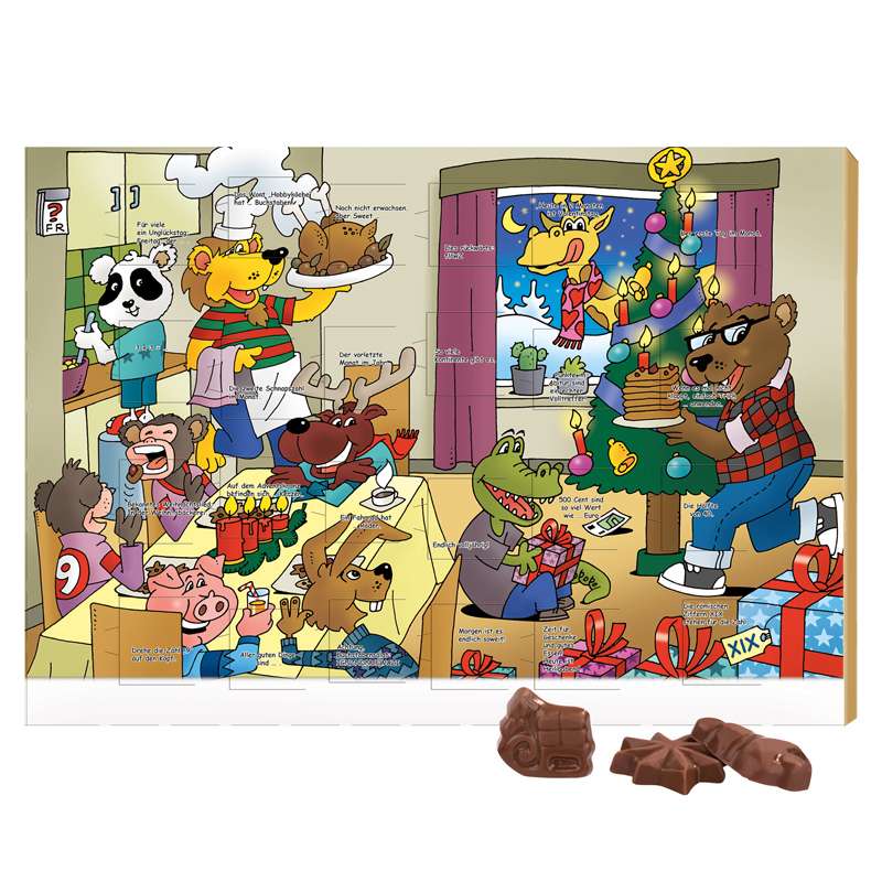 Classic Wand Adventskalender Graspapier