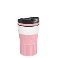 Becher weiß, Ring hellmagenta, Hülle hellmagenta