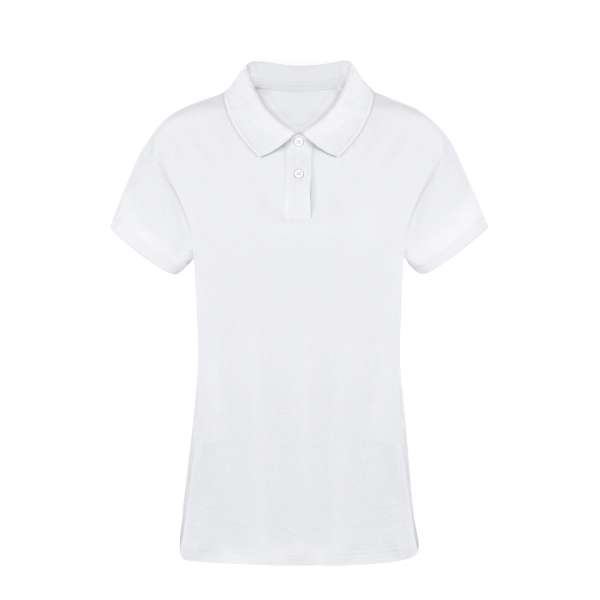 Erwachsene Frauen Weiß Polo-Shirt Koupan