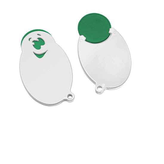 Chiphalter mit 1€-Chip "Gesicht"