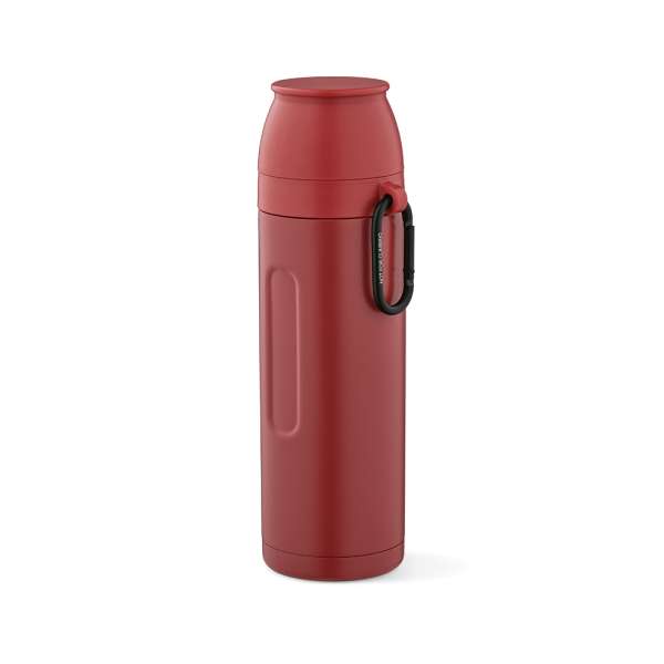 Loire Thermos aus recy. Edelstahl, 810 ml. Mit 2 Bechern und Karabiner