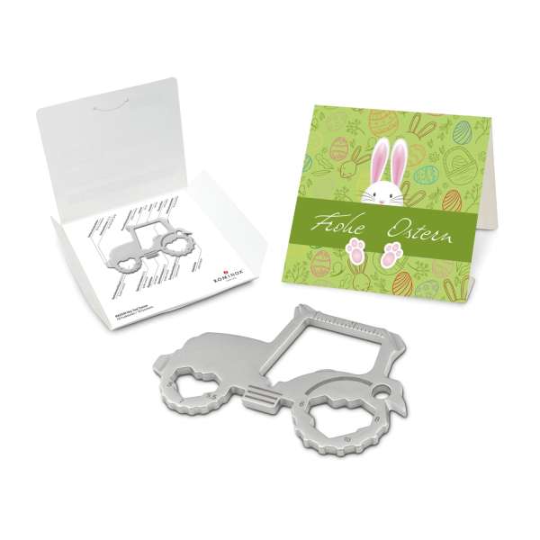 Geschenkartikel: ROMINOX® Key Tool Funktionen) im Motiv-Mäppchen Osterhase