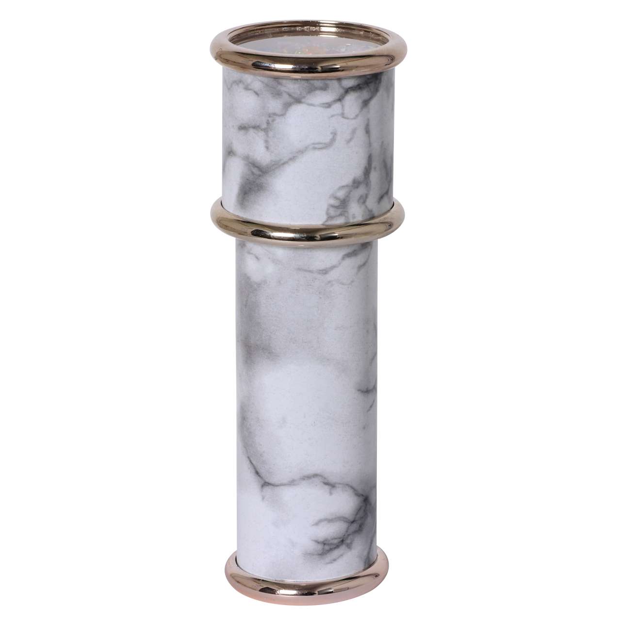 Drehkappen-Kaleidoskop 16,5 cm Marmor-Design