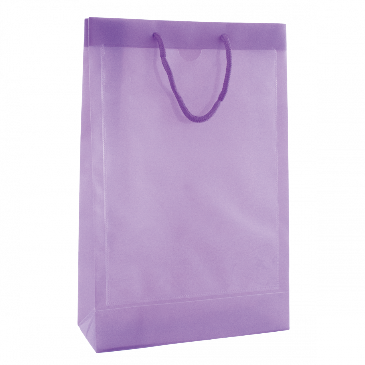 Tragetasche transparent mit 2 Fenstern A4