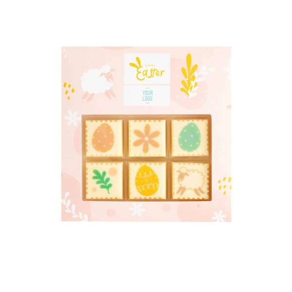 PRALINEN MIT AUFDRUCK CHOCOSTAMP 6 STÜCK