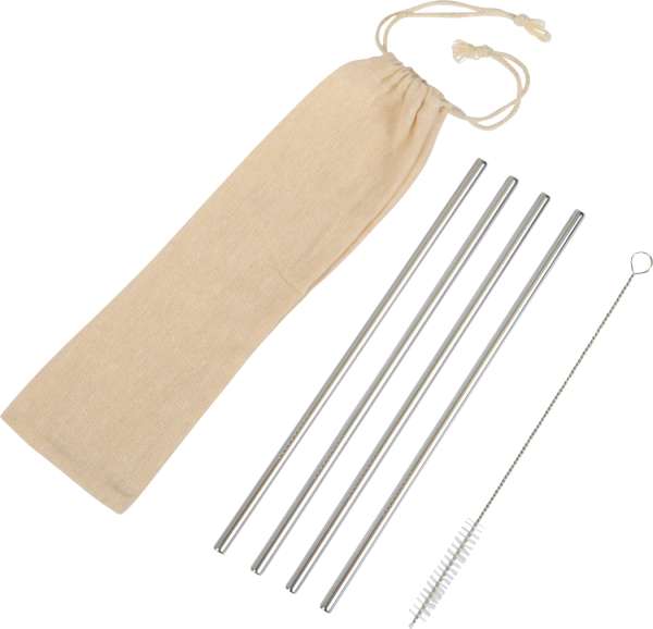 Edelstahl-Strohhalm-Set DRINK FRIENDLY