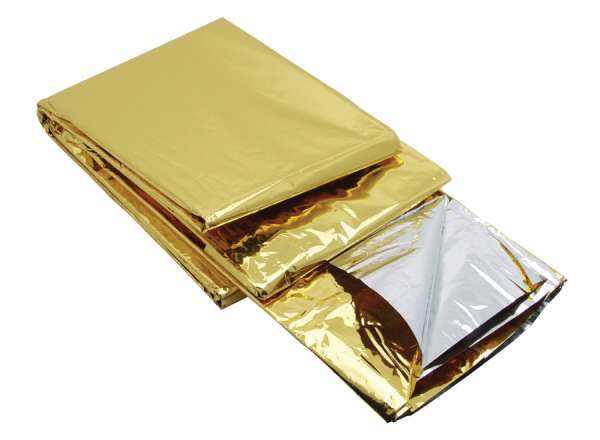 Rettungsdecke 2 Seiten (silber / gold)