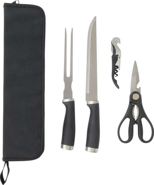 Edelstahl-Tranchierbesteck ROASTY, 4-teilig