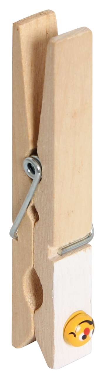 Holzklammer mit Sonne