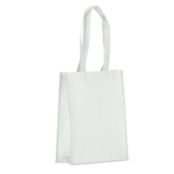 R-PET Tragetasche aus laminiertem Non Woven 24 x 11 x 30cm 105g / m²