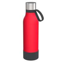 Flasche rot, Ring dunkelgrau, Hülle dunkelgrau