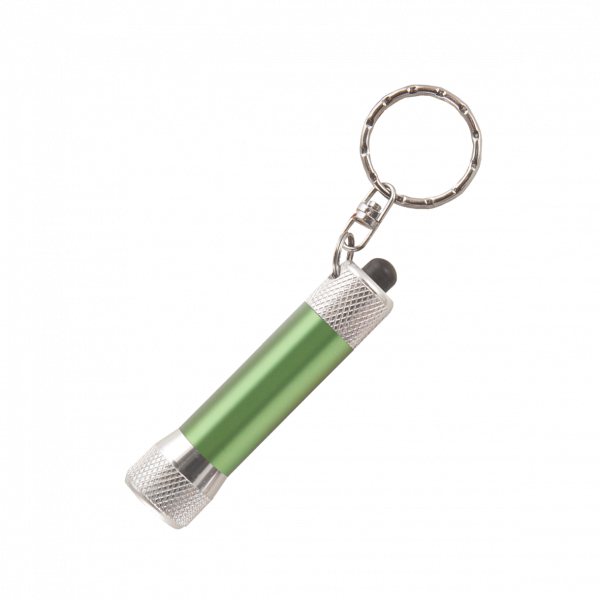 LED-Taschenlampe / Schlüsselanhänger mit Batterien inkl. Lasergravur