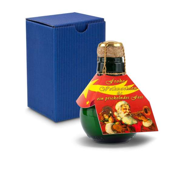 Kleinste Sektflasche der Welt! Weihnachtsgruß - Inklusive Geschenkkarton in, 125 ml