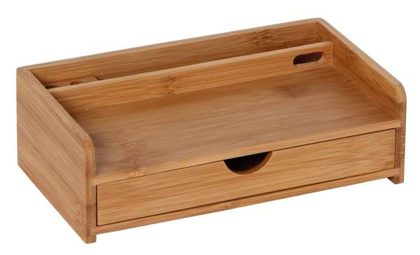 Schreibtischständer mit Handyhalter Bambus