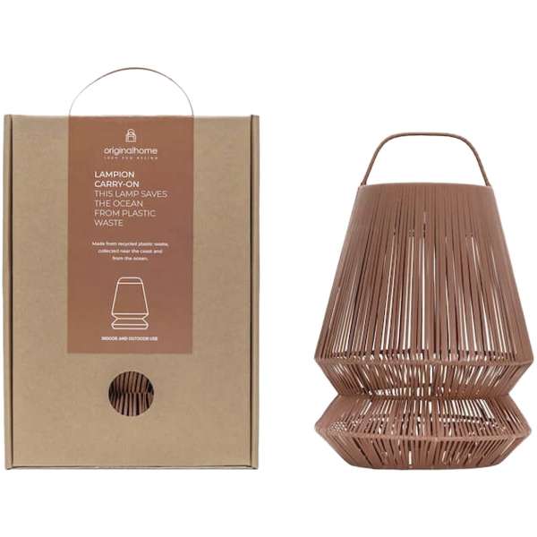Originalhome Lampion tragbare Laterne aus recyceltem Material