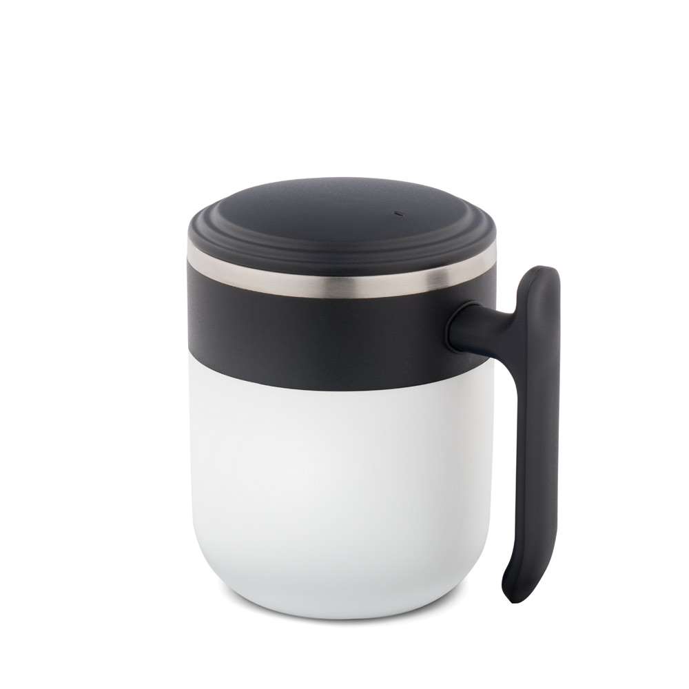 MALDINI Reisebecher mit Innenwand aus Edelstahl und matter Oberfläche, 400 mL