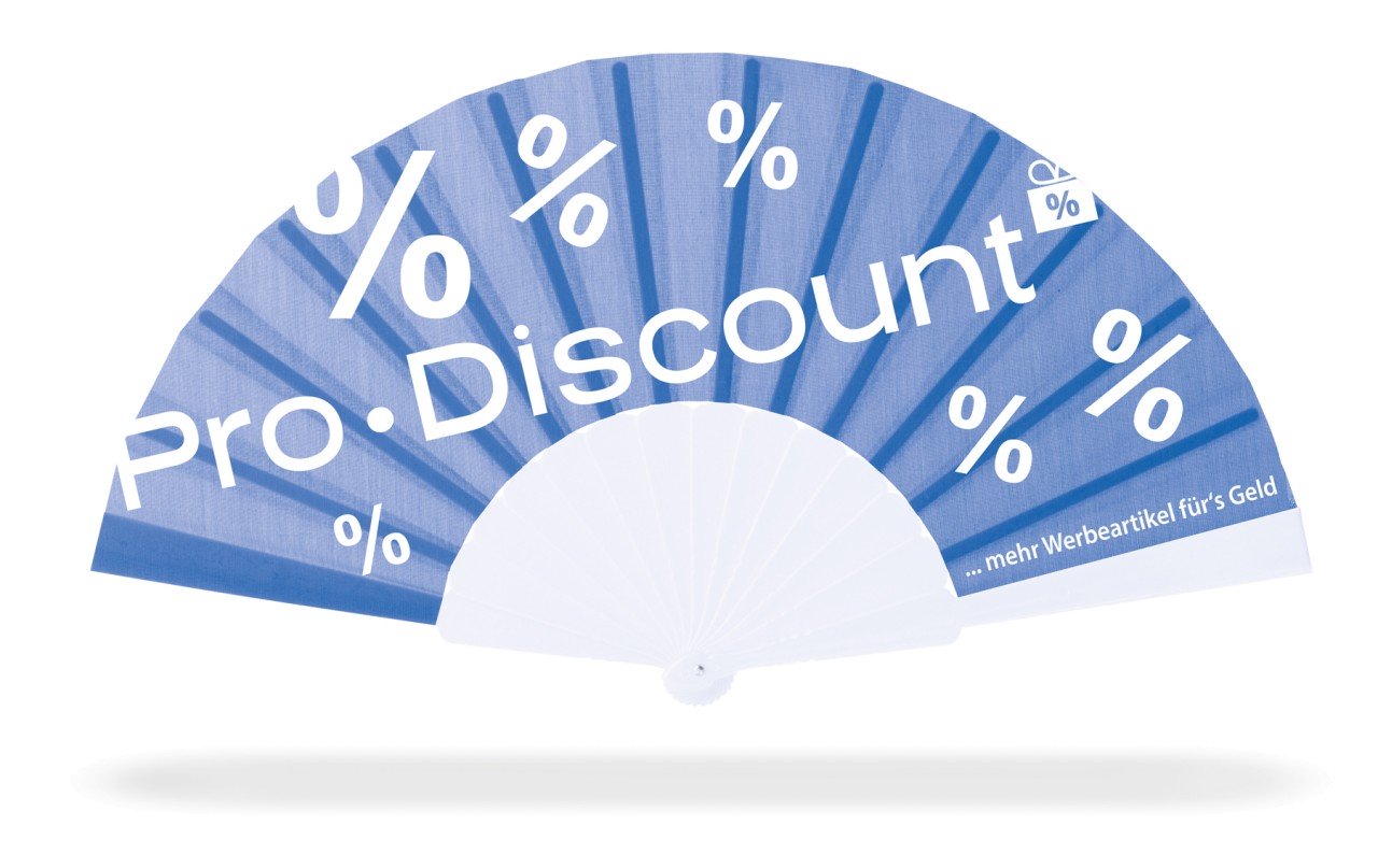 Kunststoff-Fächer mit Druck auf Stoff