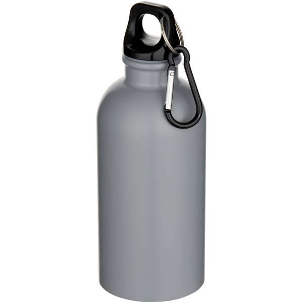 Oregon 400 ml matte RCS-zertifizierte einwandige Trinkflasche aus recyceltem Edelstahl mit Karabiner