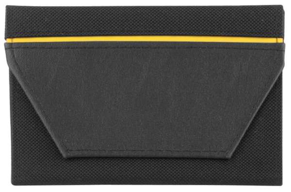 CreativDesign® Ausweistasche "ColourStripe" schwarz / schwarz