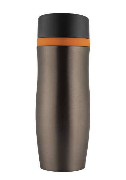Metmaxx®Thermobecher "CremaExtensaProtect" titan / Ring weiß