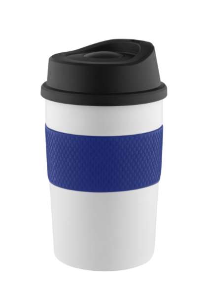 Metmaxx® Thermobecher "CremaCoffeeHouse" weiß/Ring