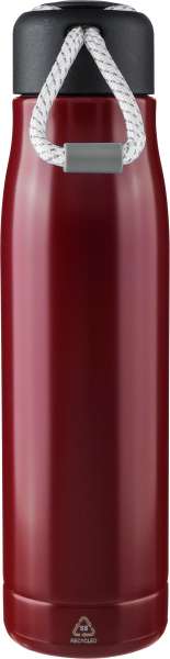 Doppelwandige Trinkflasche aus recyceltem Edelstahl (500 ml) Solene