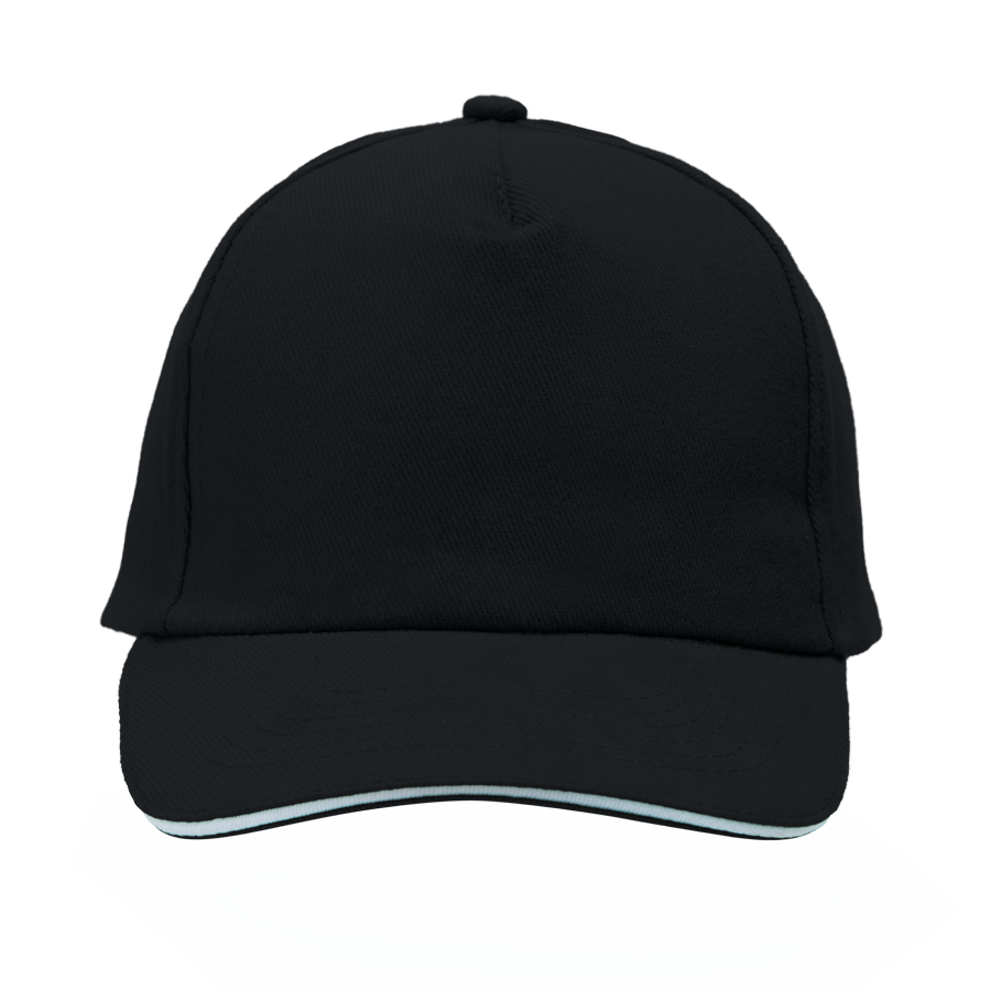 Cap 5 Panel mit Klettverschluss gebürstet