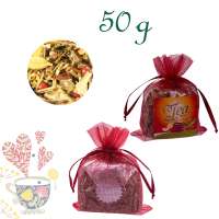 Organzabeutelchen mit Zugband, Inhalt 50 g